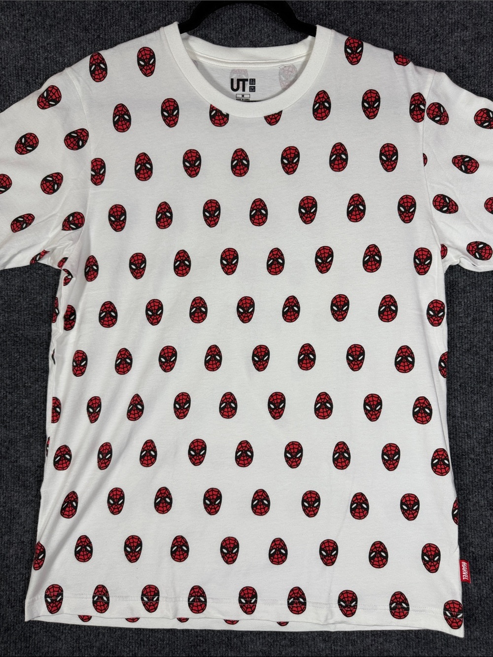 Uniqlo UT Marvel Jason Polan Spider-Man All Over Print T-Shirt M